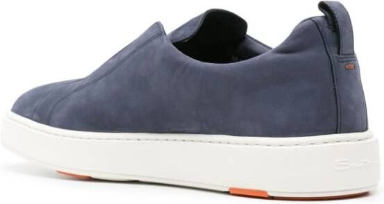 Santoni Leren sneakers Blauw