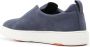 Santoni Leren sneakers Blauw - Thumbnail 3