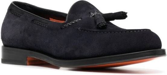 Santoni Loafers met kwastje Blauw