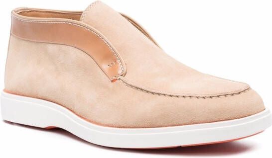 Santoni Loafers met ronde neus Beige