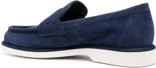 Santoni Loafers met ronde neus Blauw