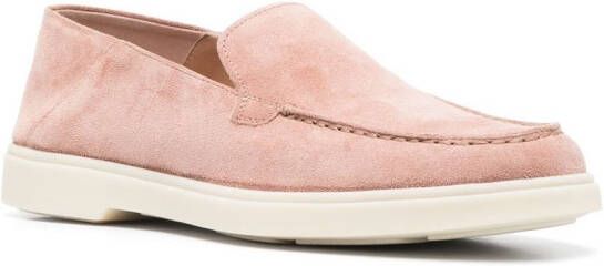 Santoni Loafers met ronde neus Roze