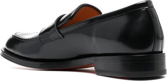 Santoni Loafers met ronde neus Zwart