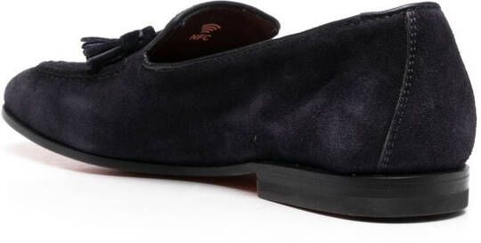 Santoni Loafers verfraaid met kwastje Blauw