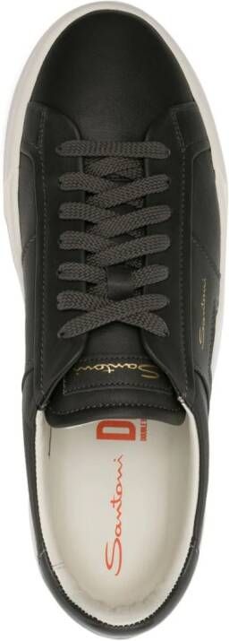 Santoni Sneakers met logoprint Groen