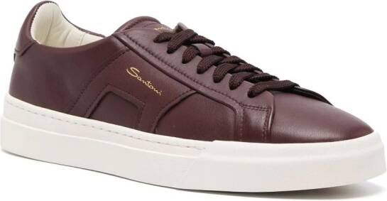 Santoni Sneakers met logoprint Rood