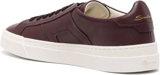 Santoni Sneakers met logoprint Rood