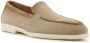 Santoni Malibu leren loafers met ronde neus Beige - Thumbnail 2