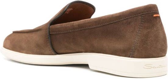 Santoni Malibu suède loafers Bruin