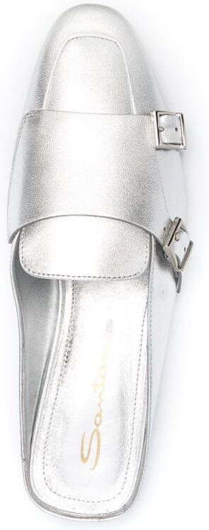 Santoni Metallic muiltjes Zilver