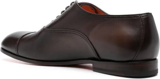 Santoni Oxford schoenen met ronde neus Bruin