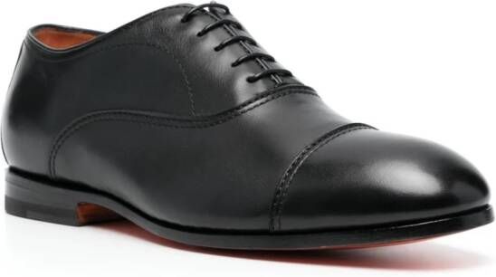 Santoni Oxford veterschoenen Zwart