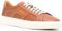 Santoni Leren sneakers met vlakken Bruin - Thumbnail 2