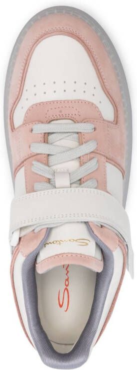 Santoni Leren sneakers Roze