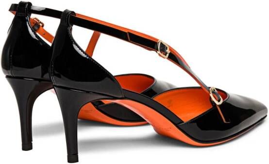 Santoni Pumps met puntige neus Zwart