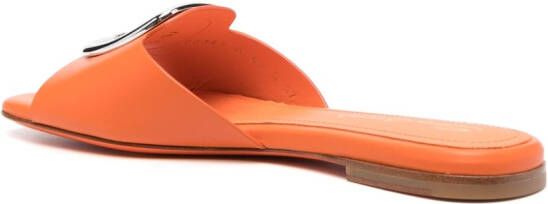 Santoni Sandalen met decoratieve gesp Oranje