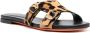 Santoni Sandalen met luipaardprint Zwart - Thumbnail 2