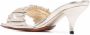 Santoni Sandalen met ruches Goud - Thumbnail 3