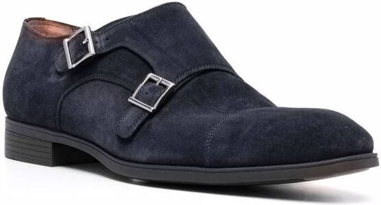 Santoni Schoenen met dubbele gesp Blauw