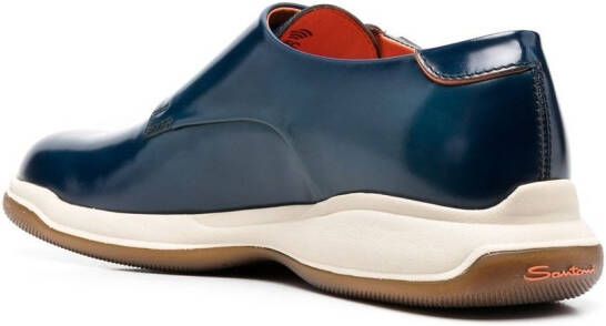 Santoni Schoenen met dubbele gesp Blauw