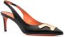 Santoni Sibille leren pumps Zwart - Thumbnail 2