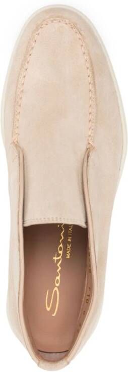 Santoni Slip-on loafers Beige