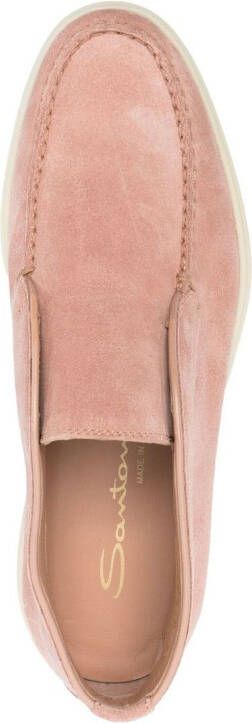 Santoni Slip-on loafers Roze