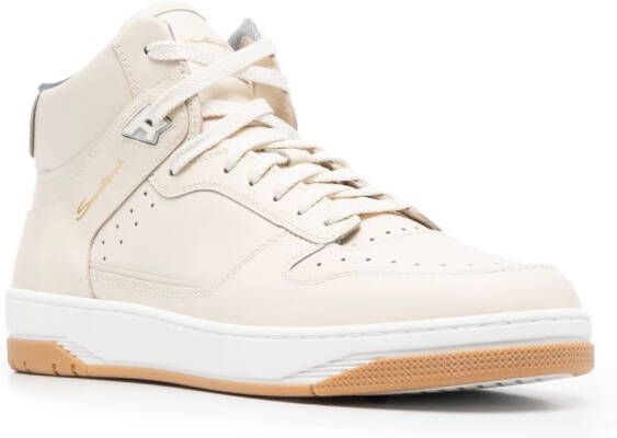 Santoni Sneak-Air high-top sneakers Beige