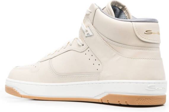 Santoni Sneak-Air high-top sneakers Beige