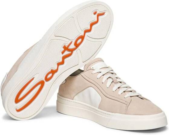 Santoni Sneak-Air tweekleurige sneakers Beige