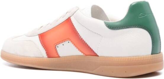 Santoni Sneakers met colourblocking en vlakken Wit