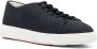 Santoni Sneakers met logopatch Blauw - Thumbnail 2