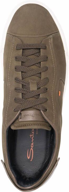 Santoni Sneakers met logopatch Groen