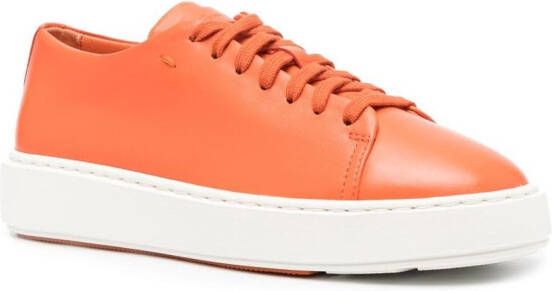 Santoni Sneakers met logoprint Oranje