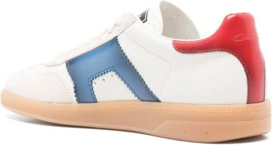 Santoni Sneakers met vlakken Beige