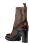 Santoni Soklaarzen met hak Bruin - Thumbnail 3