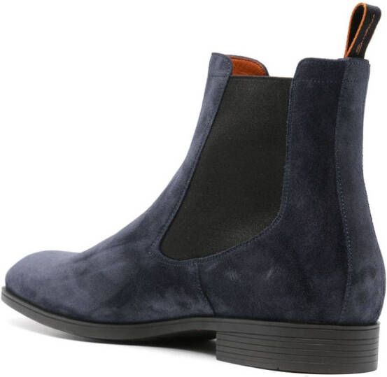 Santoni Suède Chelsea laarzen Blauw