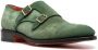 Santoni Suède gespschoenen Groen - Thumbnail 2