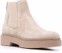 Santoni Suède enkellaarzen Beige - Thumbnail 2