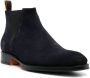 Santoni Suède enkellaarzen Blauw - Thumbnail 2