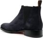 Santoni Suède enkellaarzen Blauw - Thumbnail 3