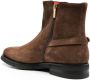 Santoni Suède enkellaarzen Bruin - Thumbnail 3