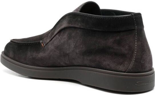 Santoni Suède enkellaarzen Bruin