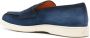 Santoni Suède loafers met dubbele gesp Blauw - Thumbnail 3