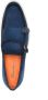 Santoni Suède loafers met dubbele gesp Blauw - Thumbnail 4