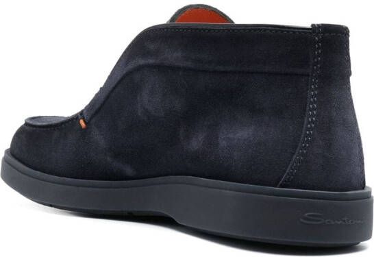 Santoni Suède laarzen Blauw