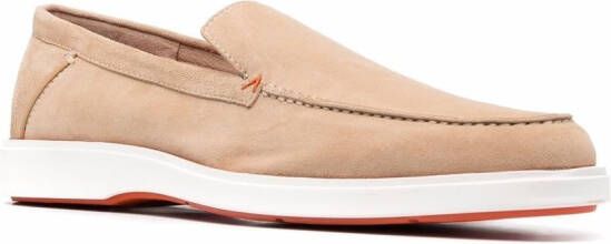 Santoni Suède loafers Beige