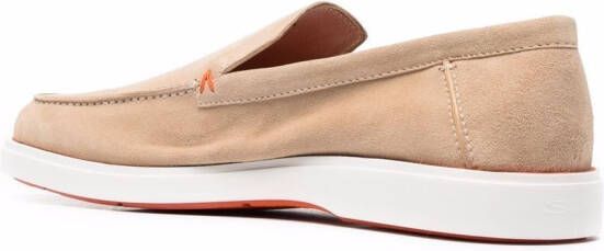 Santoni Suède loafers Beige