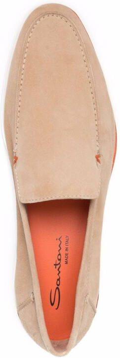 Santoni Suède loafers Beige