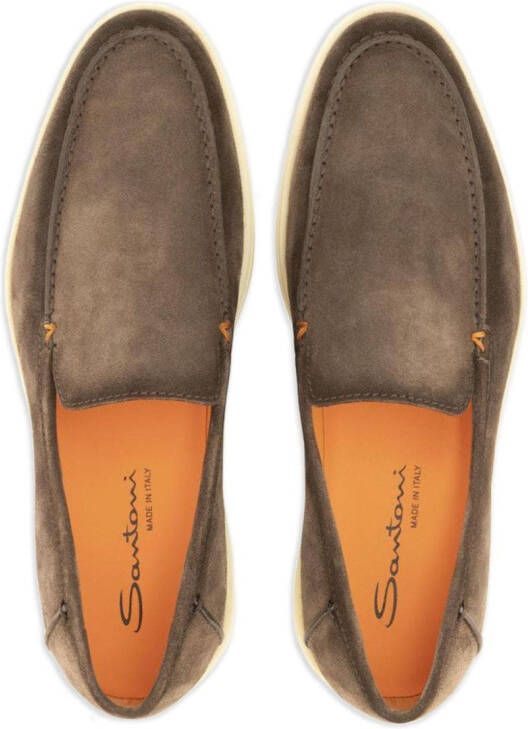 Santoni Suède loafers Beige